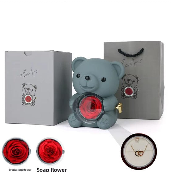Rose Guardian Bear Box