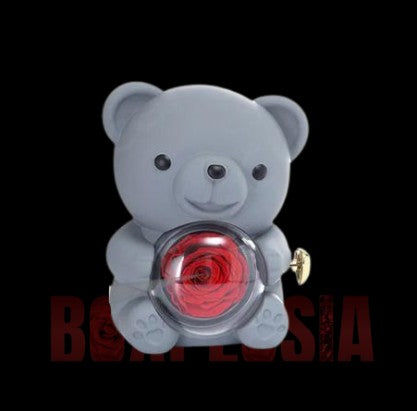 Rose Guardian Bear Box